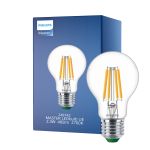 Philips MASTER LED Bulbo Ultra Efficient E27 Pera Chiara 2.3W 485lm - 827 Bianco Molto Caldo | Sostitutiva 40W